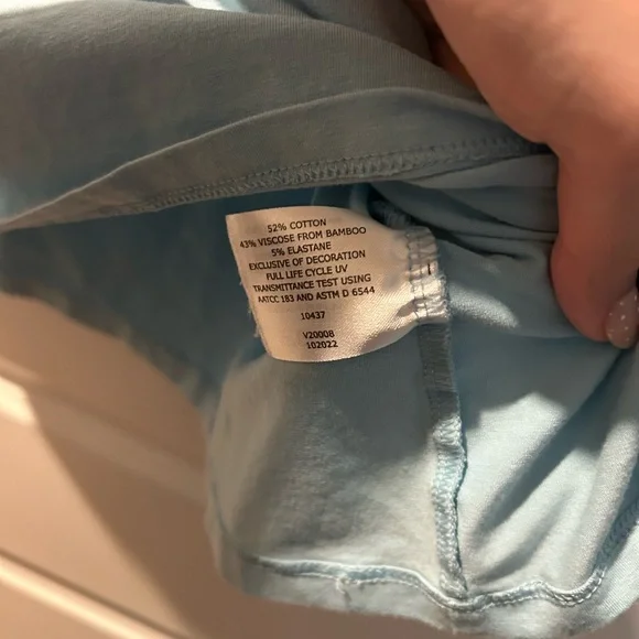 Coolibar women’s Morada Everyday T-Shirt Arctic Blue Small - Picture 3 of 6